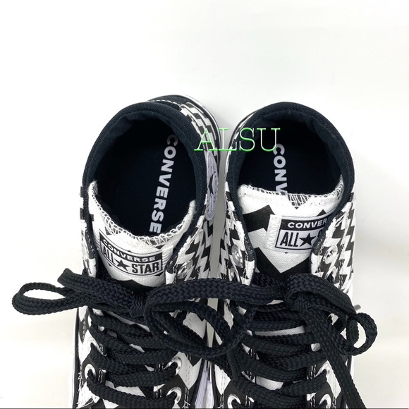 Christmas Sale 🎄 Converse Ctas Madison Mid Canvas White Black Women's 565388F - Picture 7 of 9